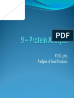 FDSC 4763 CH 9 - Protein Analysis