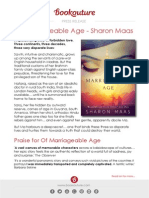 Of Marriageable Age by Sharon Maas - Bookouture Press Release 2014