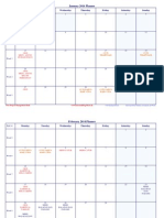 January 2014 Planner: Monday Tuesday Wednesday Thursday Friday Saturday Sunday