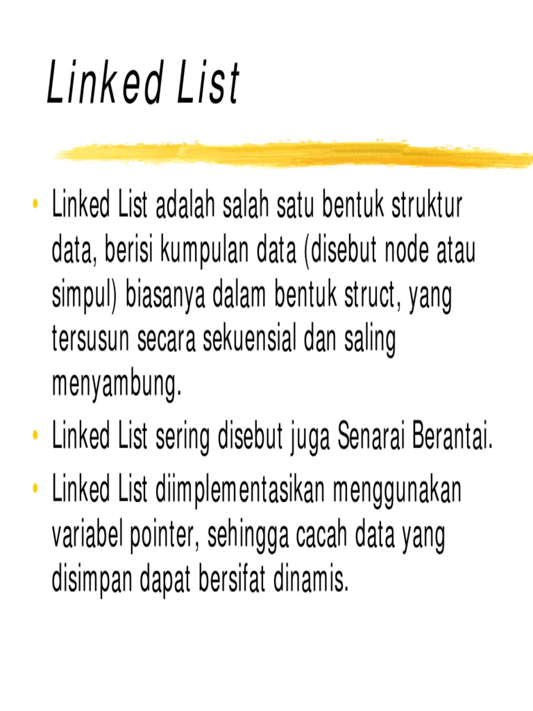 Struktur Data Linked List 1 | PDF