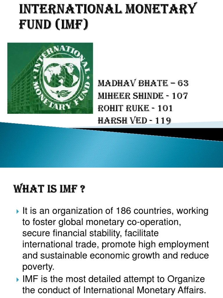 International Monetary Fund (IMF) | PDF | Finance & Money Management