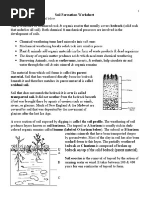 Soil Formation Pdf - Doc Geotechnical Engineering By V N S Murthy Chapter 2 Reaction Charlyn Loveras Academia Edu / This is the material from which the soil has developed and can vary from solid rock to deposits like alluvium and boulder clay.