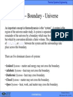 Thermodynamics System Universe