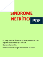 Síndrome Nefritico - Nefrotico