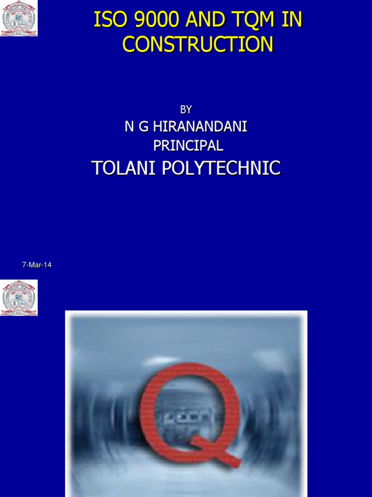 ISO 9000 and TQM in Construction Guide | PDF | Quality | International ...