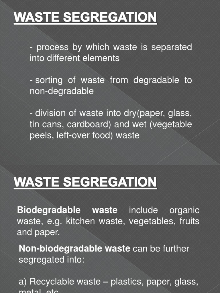 Waste Segregation | Plastic | Waste 