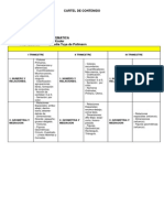 Cartel de contenidos matemáticos