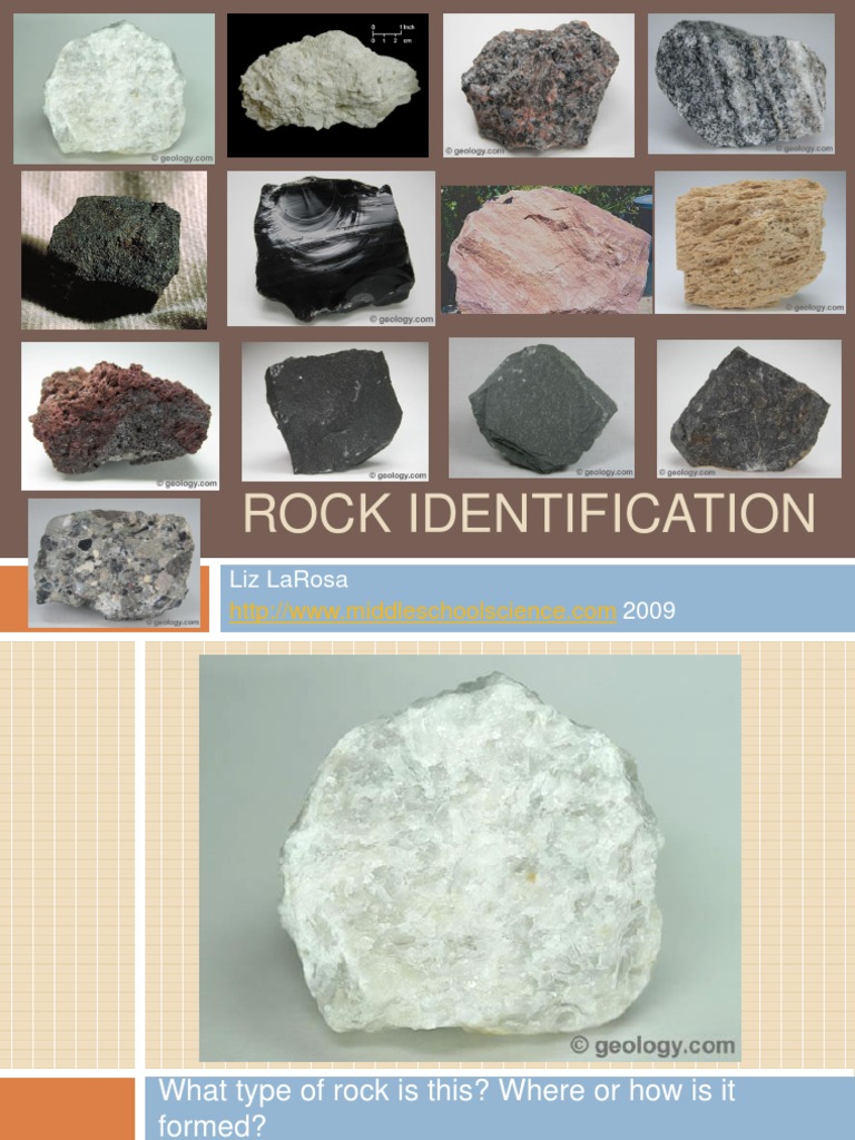 Rock Identification Lab Study Guide PDF Rock (Geology) Igneous Rock