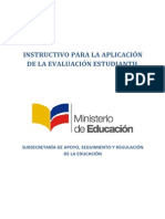 Instructivo Para Evaluacion Estudiantil