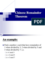 Chinese Remainder Theorem