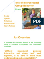 Foundations of Interpersonal and Group Behavior