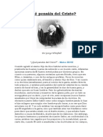 ¿Qué Pensáis Del Cristo? - G.Whitefield