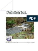 YER Millard Creek Rearing Channel Report 2008