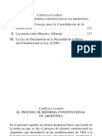 El Proceso de Reforma Constitucional en Argentina