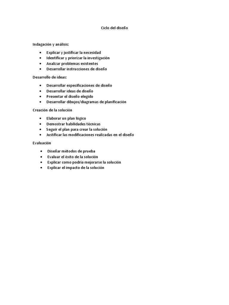 Ciclo Del Diseo Alejandro Leiva | PDF