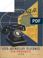 Carte Telefoane La 1959