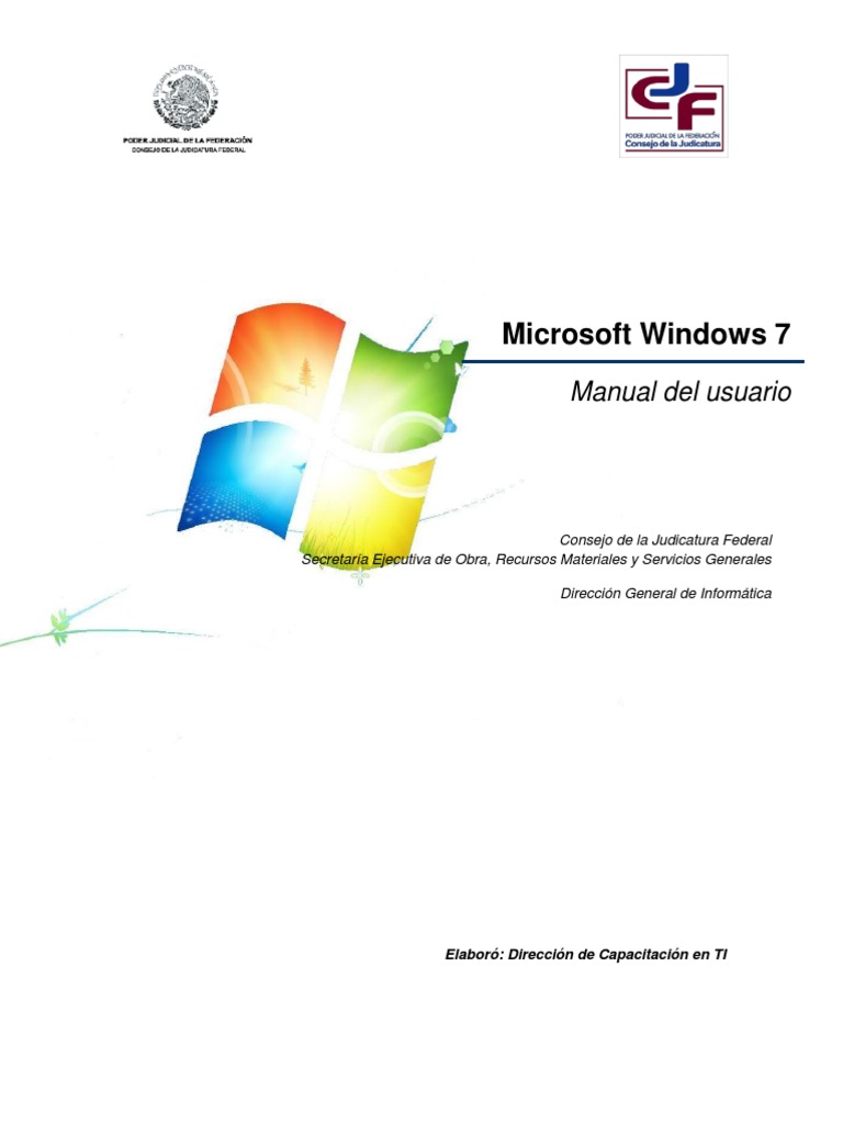 Microsoft Windows 7 Manual | PDF | Point and Click | Ventana (informática)