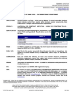 Solvent Removable Dye Penetrant Analysis