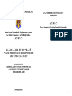 2010 Brosura - Legislatie Europeana Pentru S.a.a.C. - Directive Europene in Domeniul Apei