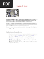 Mano de Obra