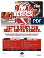April 12th 5 PM: Gett'N Spicy For Real Super Heroes