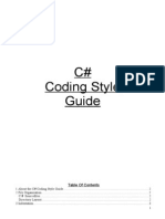 C Sharp Develop Coding Style