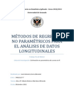 Métodos de Regresión No Paramétricos para El Análisis de Datos Longitudinales