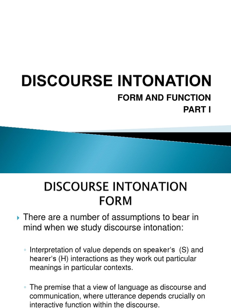 Discourse Intonation Systems Explained | PDF | Tone (Linguistics ...