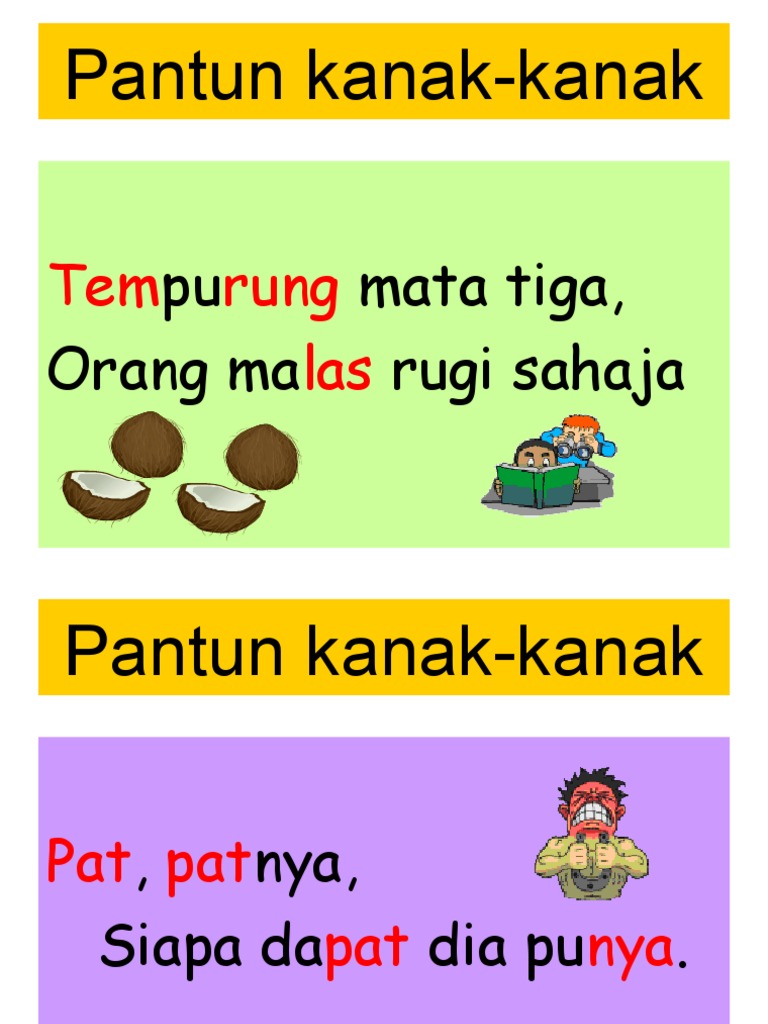 Contoh Pantun Kanak Kanak Cara Golden