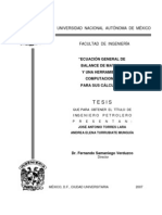 Tesis Balance de Materia PDF