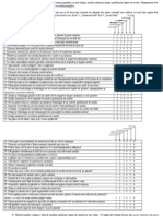 Chestionar Practica Psihologia Mediului