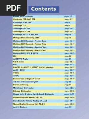 Catalogue
