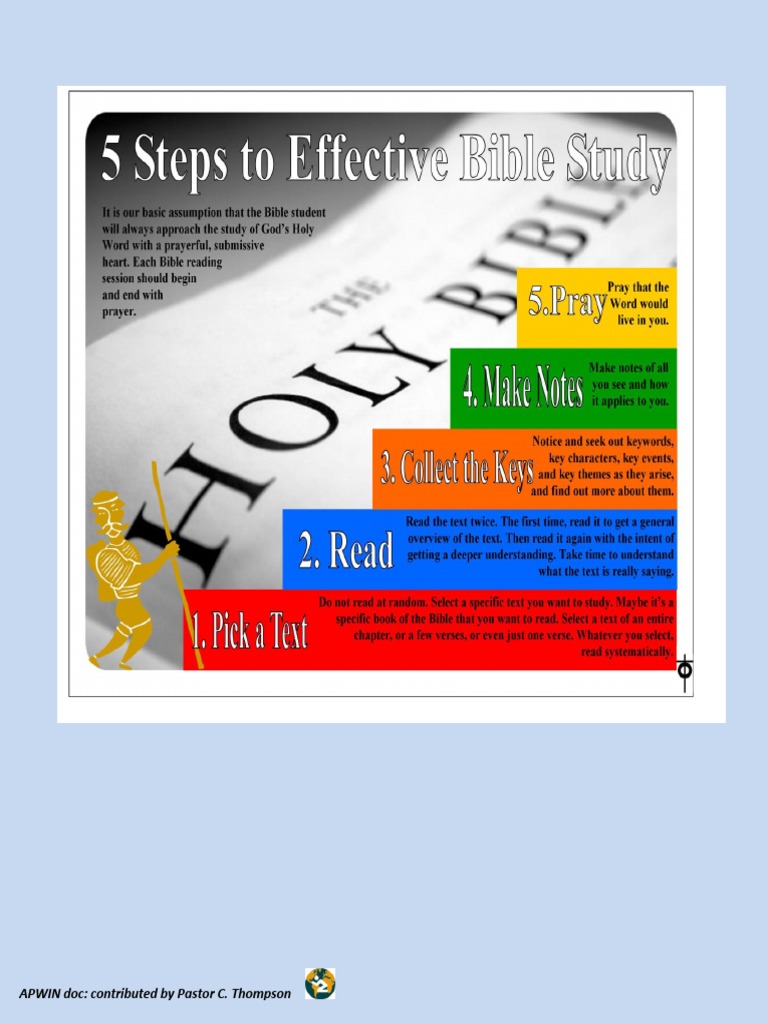 5 Steps To Effective Bible Study | PDF | Religious Faiths | Ancient ...