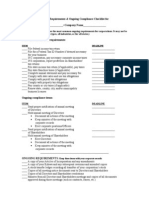D  Annual Requirements & Checklist