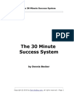 The 30 Minute Success System