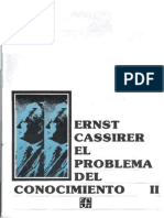 CASSIRER, Ernst - El Problema Del Conocimiento II - (1907) (FCE Mexico)