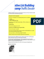 Lucrative List Building Bootcamp Traffic Dossier