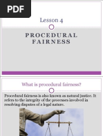 lesson 4 - procedural fairness