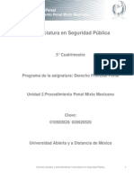 Unidad 2. Procedimiento Penal Mixto Mexicano