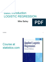 Basic Introduction Logistic Regression: Mike Bailey