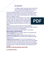 Antigen Antibody Reaction