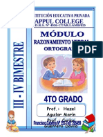 MÓDULO DE RAZ. VERBAL APPUL COLLEGE III - IV