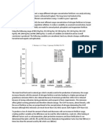 Using A New Life Cycle Assessment A Range Different Nitrogen Concentration Fertilizers Was Analyzed Using A Basis of One Ton of Winter Wheat in Rothamsted England