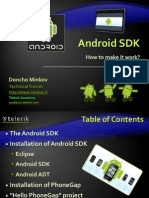 Android SDK and PhoneGap