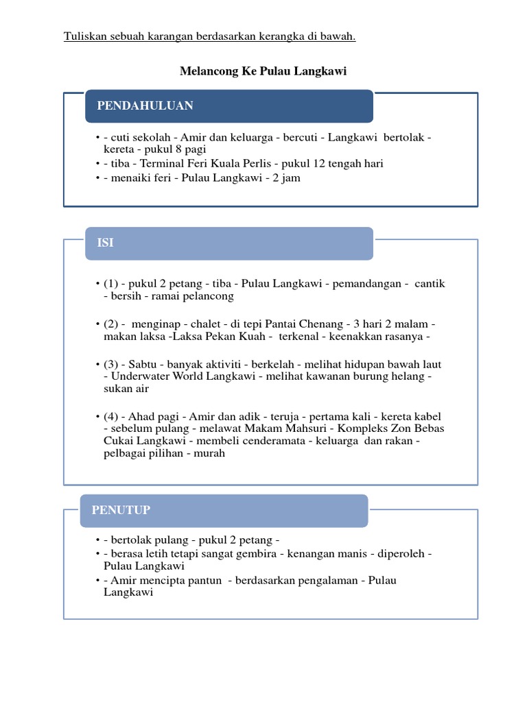 Melancong Ke Pulau Langkawi Pdf