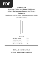 Download Makalah Pengaruh Globalisasi dalam Kehidupan Sehari-Hari terhadap Bangsa dan Negara Indonesia by Khairani Dian Anisa SN211322318 doc pdf