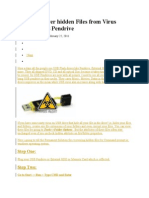 How To Recover Hidden Files From Virus Infected USB Pendrive
