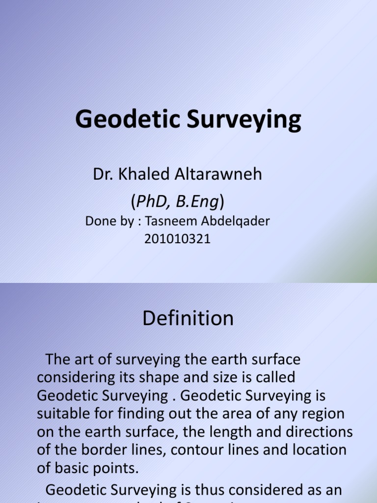 geodetic surveying geodesy 