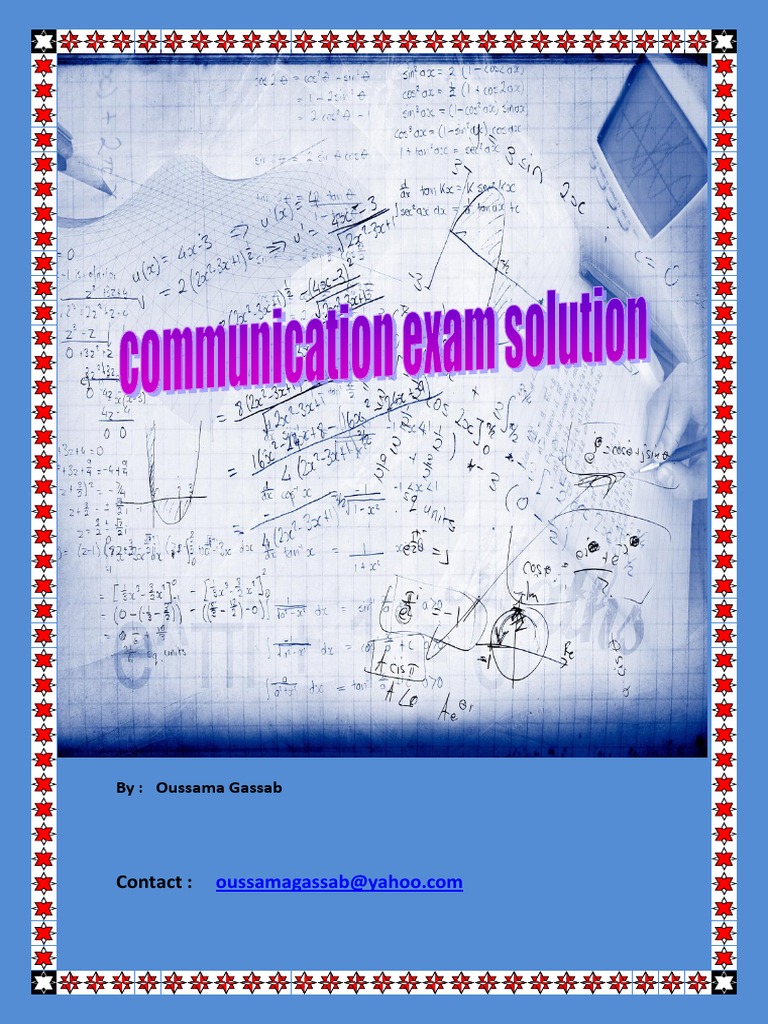 Communication Exam Solutions PDF