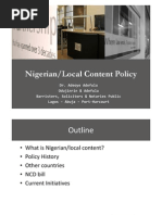 Download Nigerian Local Content Policy by adeoye1042 SN21132887 doc pdf